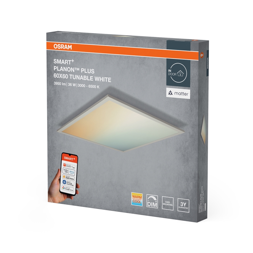 Osram - LED stmievateľné stropné svietidlo SMART+ PLANON LED/36W/230V 60x60 cm 3000-6500K Wi-Fi