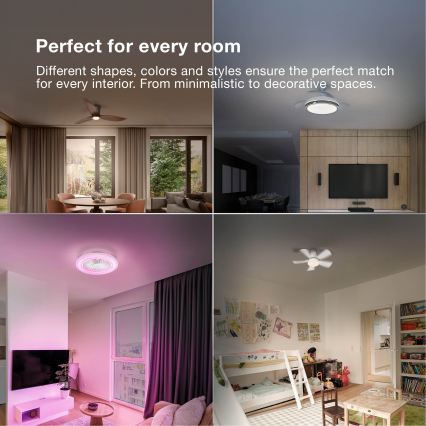 Osram - LED stmievateľné stropné svietidlo s ventilátorom SOLANO LED/26W/230V 3000/4000/6500K + diaľkové ovládanie