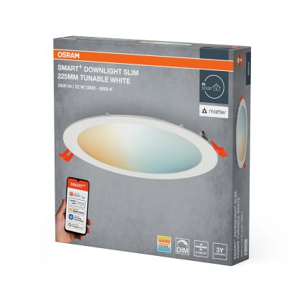 Osram - LED stmievateľné podhľadové svietidlo SMART+ DOWNLIGHT LED/22W/230V 3000-6500K Wi-Fi