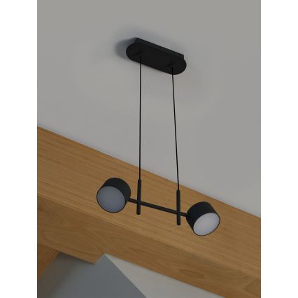 Osram - LED stmievateľný luster na lanku DECOR KYOTO 2xLED/10W/230V CRI 90 čierna