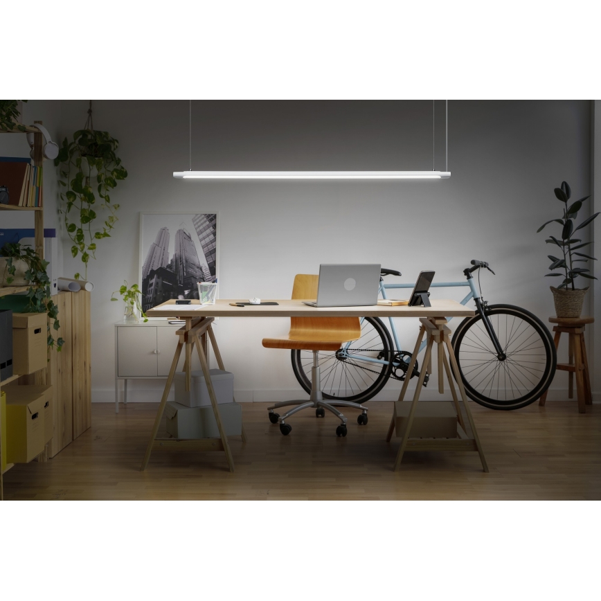 Osram - LED stmievateľný luster na lanku OFFICE LINE LED/40W/230V 4000K 120 cm biela