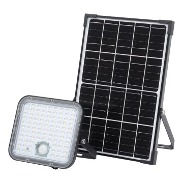 Osram - LED stmievateľný solárny reflektor so senzorom ENDURA LED/30W/6,4V 4000K IP65 čierny + diaľkové ovládanie