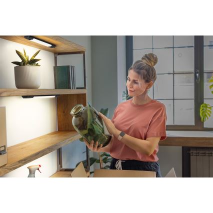 Osram - stmievateľné LED podlinkové svietidlo s pohybovým senzorom LINEAR EDGE LED/4W/230V 3000/4000/6500K 30 cm čierne