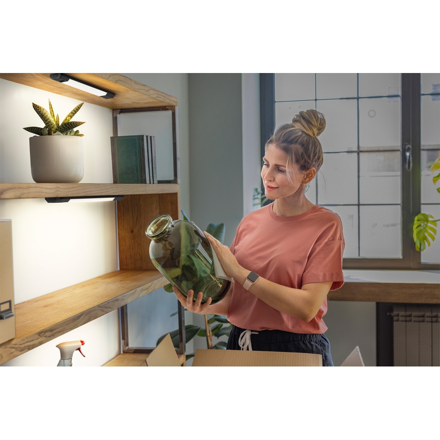 Osram - stmievateľné LED podlinkové svietidlo s pohybovým senzorom LINEAR EDGE LED/4W/230V 3000/4000/6500K 30 cm čierne