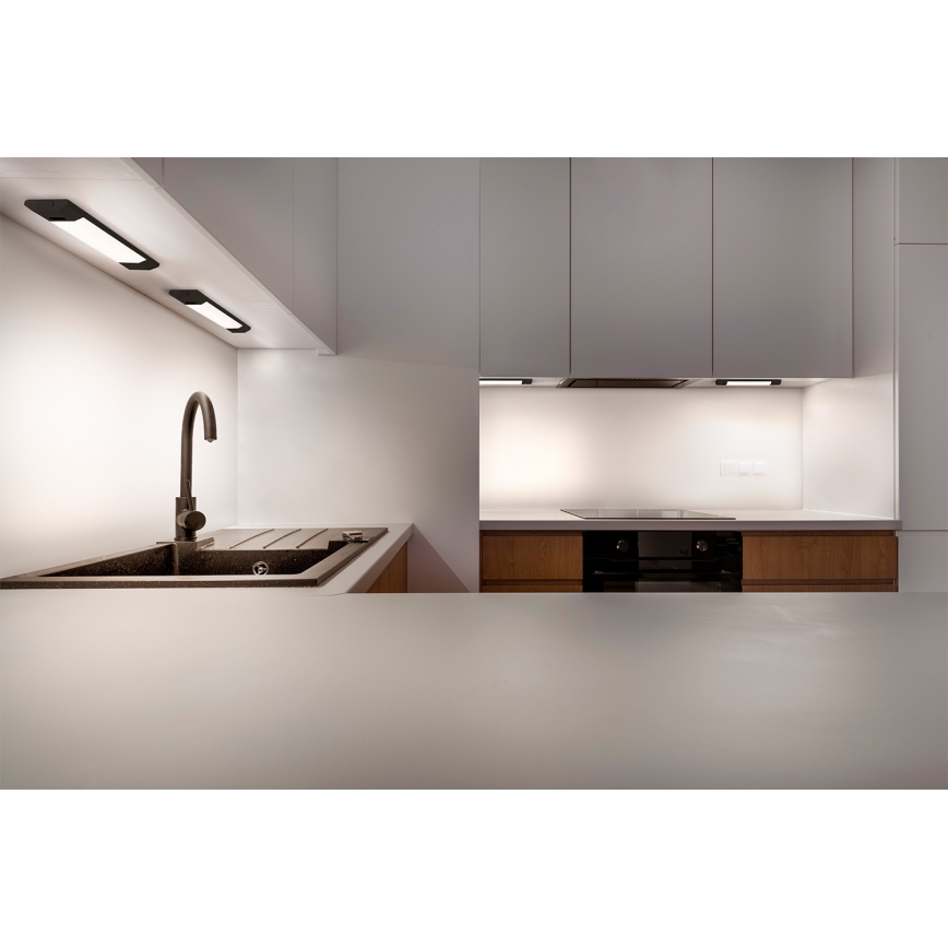 Osram - stmievateľné LED podlinkové svietidlo s pohybovým senzorom LINEAR EDGE LED/4W/230V 3000/4000/6500K 30 cm čierne