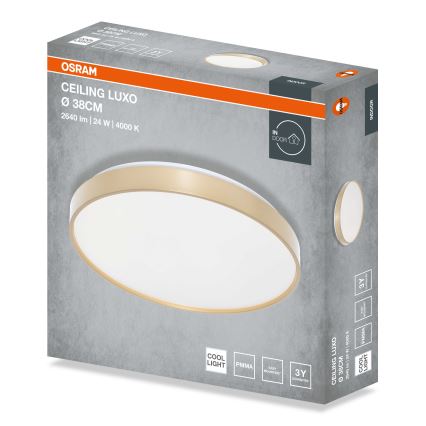 Osram - LED stropné svietidlo CEILING LUXO LED/24W/230V pr. 38 cm zlaté