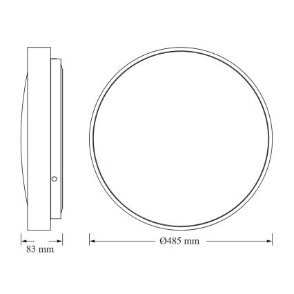 Osram - LED stropné svietidlo CEILING LUXO LED/36W/230V priemer 49 cm zlaté
