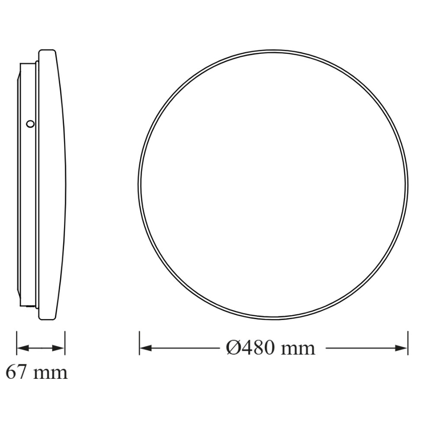 Osram - LED stropné svietidlo CEILING ROUND LED/36W/230V 6500K pr. 48 cm biele