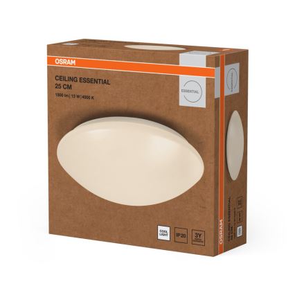 Osram - LED stropné svietidlo ESSENTIAL LED/13W/230V 4000K priemer 25 cm