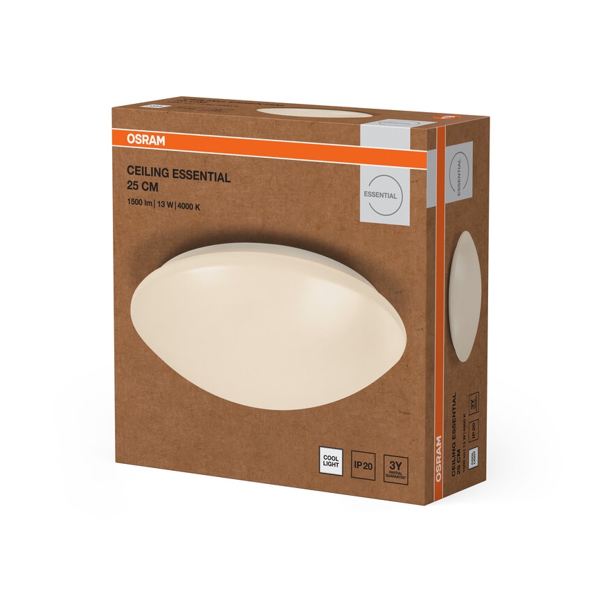 Osram - LED stropné svietidlo ESSENTIAL LED/13W/230V 4000K priemer 25 cm