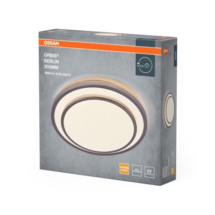 Osram - LED stropné svietidlo ORBIS BERLIN LED/16W/230V pr. 29,3 cm strieborné