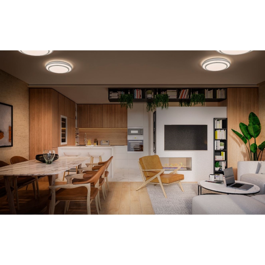 Osram - LED stropné svietidlo ORBIS BERLIN LED/36W/230V Ø 49,2 cm strieborné