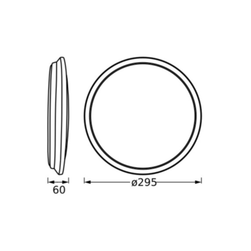 Osram - LED stropné svietidlo ORBIS DUBLIN LED/16W/230V pr. 30 cm strieborná