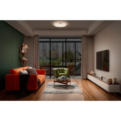 Osram - LED stropné svietidlo ORBIS HELMAN LED/16W/230V priemer 29,5 cm strieborné