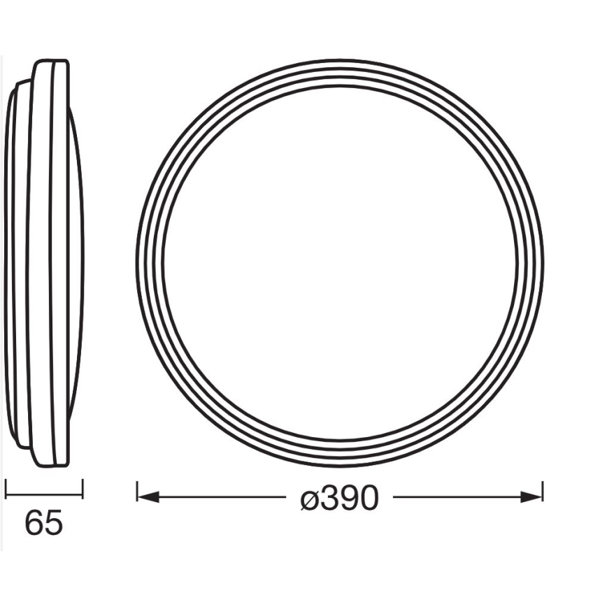 Osram - LED stropné svietidlo ORBIS HELMAN LED/24W/230V pr. 39 cm strieborné