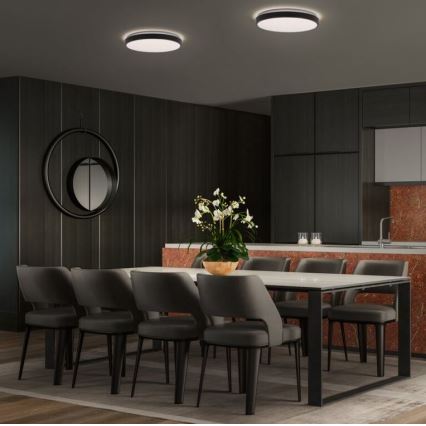 Osram - LED stropné svietidlo ORBIS LONDON LED/24W/230V, priemer 39,5 cm, čierne