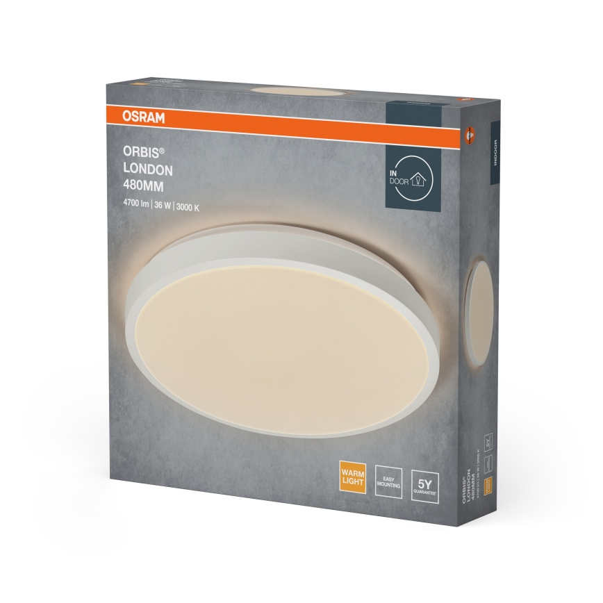 Osram - LED Stropné svietidlo ORBIS LONDON LED/36W/230V pr. 48 cm biele