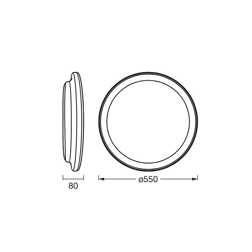 Osram - LED Stropné svietidlo ORBIS PEDERSON LED/36W/230V pr. 55 cm biela