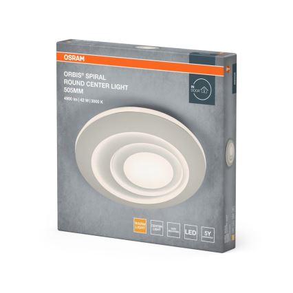Osram - LED stropné svietidlo ORBIS SPIRAL LED/42W/230V, priemer 50,5 cm, biela
