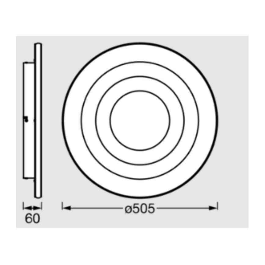 Osram - LED stropné svietidlo ORBIS SPIRAL LED/42W/230V priemer 50,5 cm biele