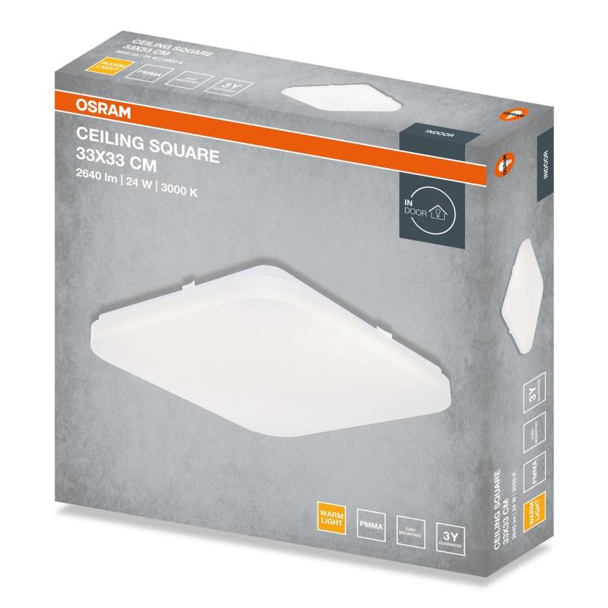 Osram - LED stropné svietidlo SQUARE LED/24W/230V 33x33 cm