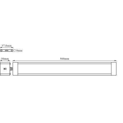 Osram - stmievateľné LED svietidlo pod kuchynskú linku s pohybovým senzorom CABINET LED/10W/230V 3000K 50 cm biela