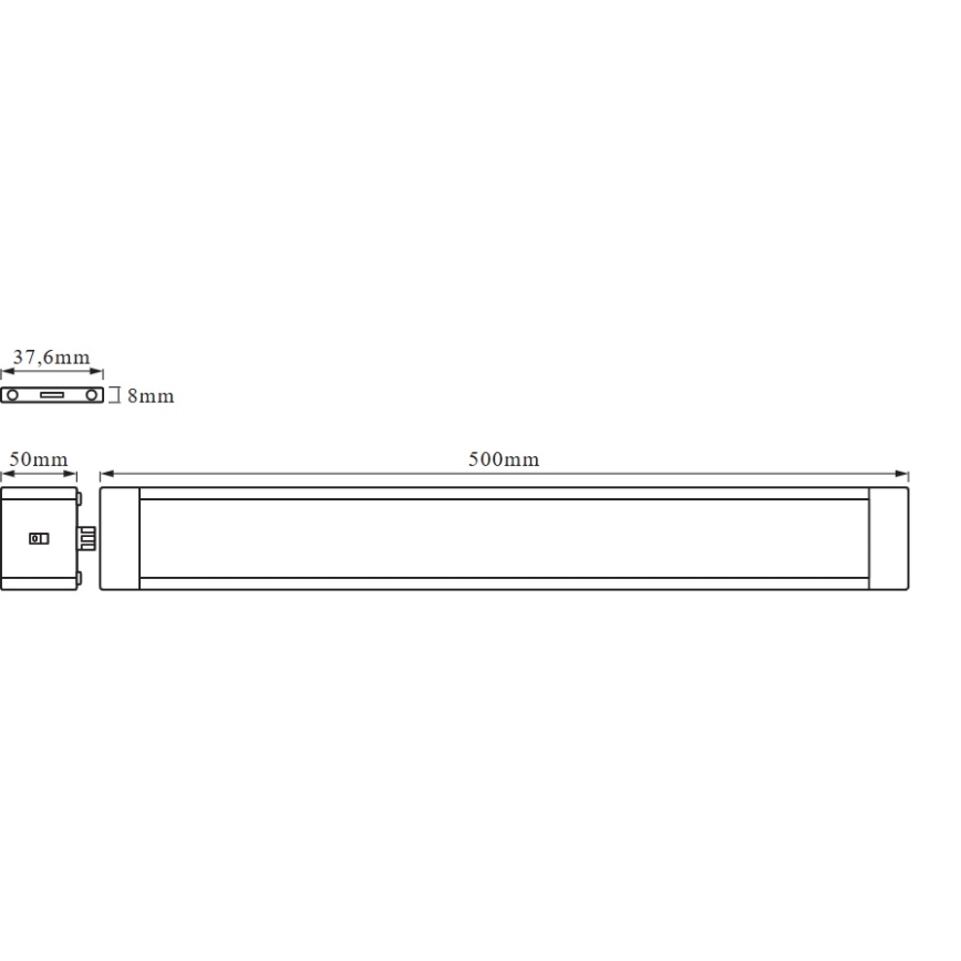 Osram - stmievateľné LED svietidlo pod kuchynskú linku s pohybovým senzorom CABINET LED/10W/230V 3000K 50 cm biela