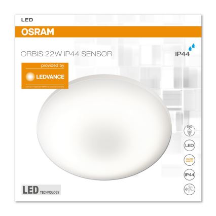 Osram - LED Svietidlo so senzorom SILARA LED/22W/230V IP44