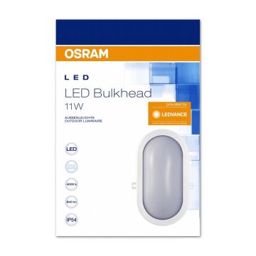 Osram - LED Vonkajšie nástenné svietidlo BULKHEAD 1xLED/11W/230V IP54