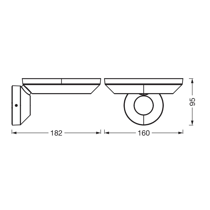 Osram - LED Vonkajšie nástenné svietidlo ENDURA STYLE LED/12W/230V IP65