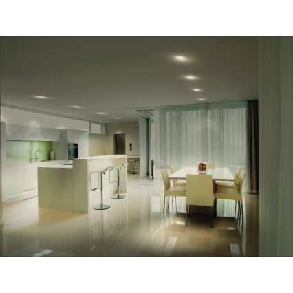Osram - LED zapustené bodové svietidlo SPOT 1xGU10/4,3W/230V 2700K CRI 90 matný chróm