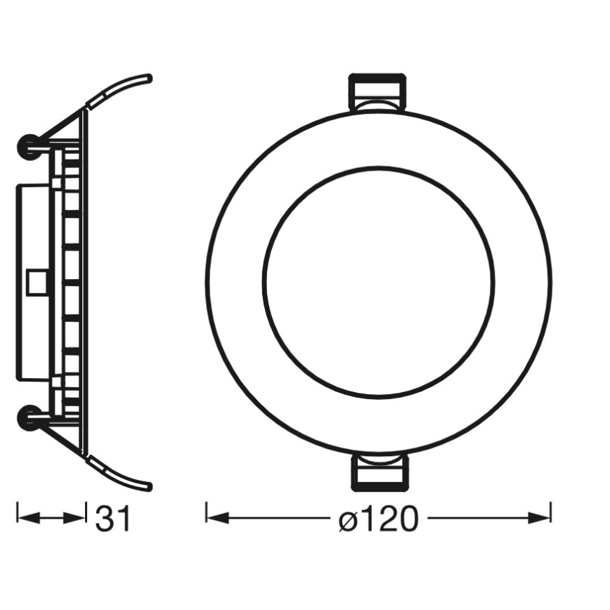 Osram - LED zapustené stropné svietidlo SLIM LED/8W/230V 3000K