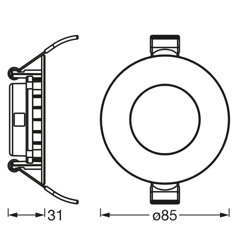 Osram - LED zapustené svietidlo SLIM LED/4,5W/230V 4000K