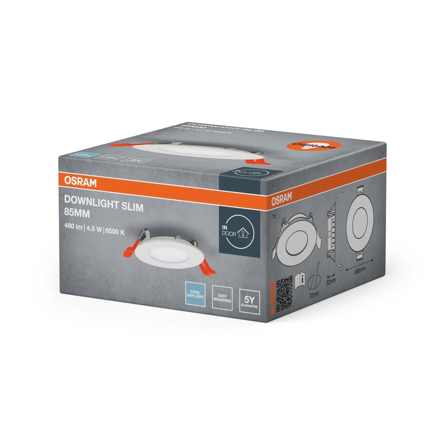 Osram - LED zapustené svietidlo SLIM LED/4,5W/230V 6500K