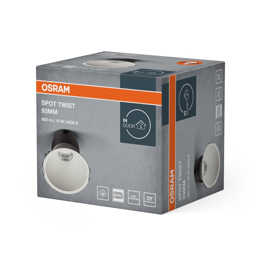 Osram - LED zapustené svietidlo SPOT TWIST LED/10W/230V 4000K priemer 9,3 cm biela