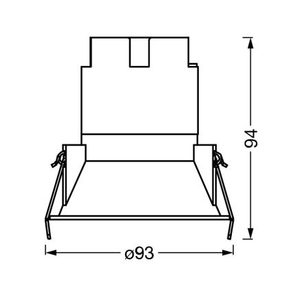 Osram - LED zapustené svietidlo SPOT TWIST LED/10W/230V 4000K priemer 9,3 cm biela