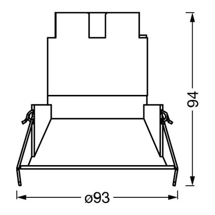 Osram - LED zapustené svietidlo SPOT TWIST LED/10W/230V 4000K pr. 9,3 cm biela/strieborná