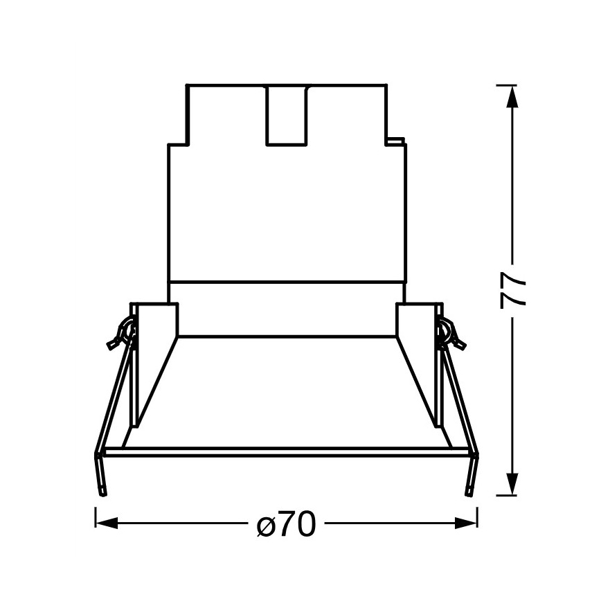 Osram - LED zapustené svietidlo SPOT TWIST LED/5W/230V 3000K, priemer 7 cm, biele