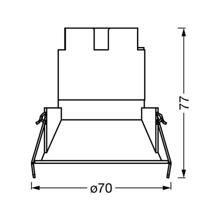 Osram - LED zapustené svietidlo SPOT TWIST LED/5W/230V 4000K pr. 7 cm biela/strieborná