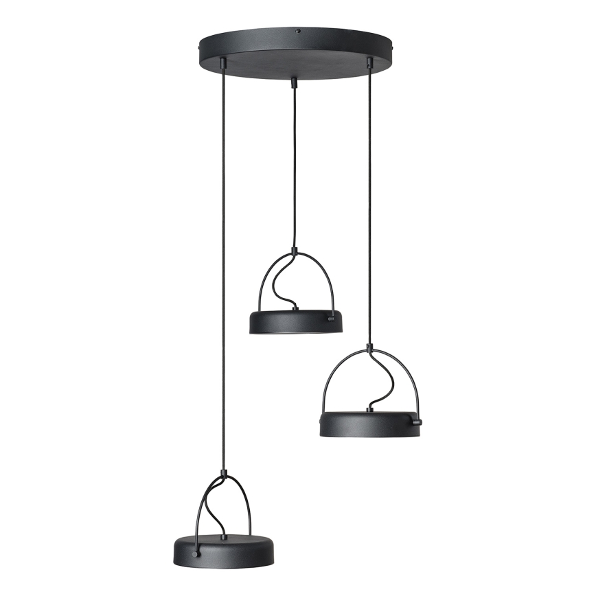 Osram - LED závesné svietidlo na lankách DECOR PUCK 3xLED/12W/230V CRI 90 čierne