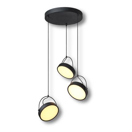 Osram - LED závesné svietidlo na lanku DECOR PUCK 3xLED/12W/230V čierna