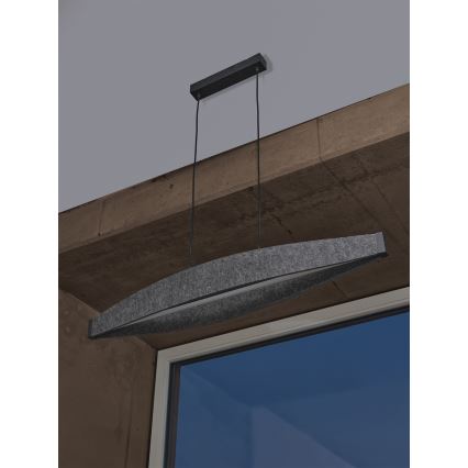 Osram - LED závesný luster na lanku DECOR FLAT LED/23W/230V, sivý