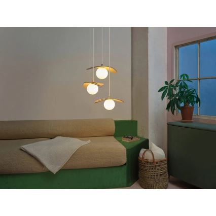 Osram - Luster na lanku DECOR PEARL 3xG9/5W/230V béžový