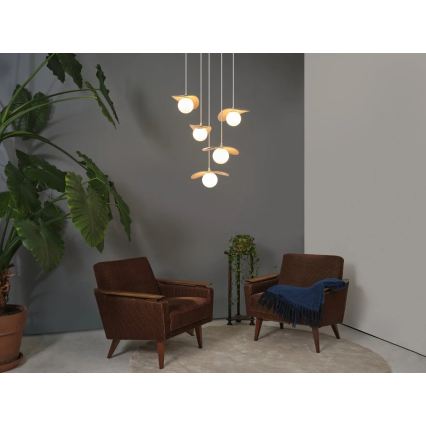 Osram - Luster na lanku DECOR PEARL 5xG9/5W/230V béžová