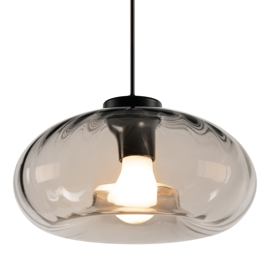 Osram - Luster na lanku DECOR SMOKE 1xE27/12W/230V Ø 28 cm čierna/dymovo sivá