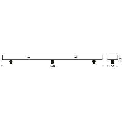 Osram - montážna sada PENDULUM 230V čierna