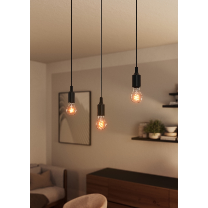 Osram - Napájací kábel PENDULUM BELL 1xE27/15W/230V čierna