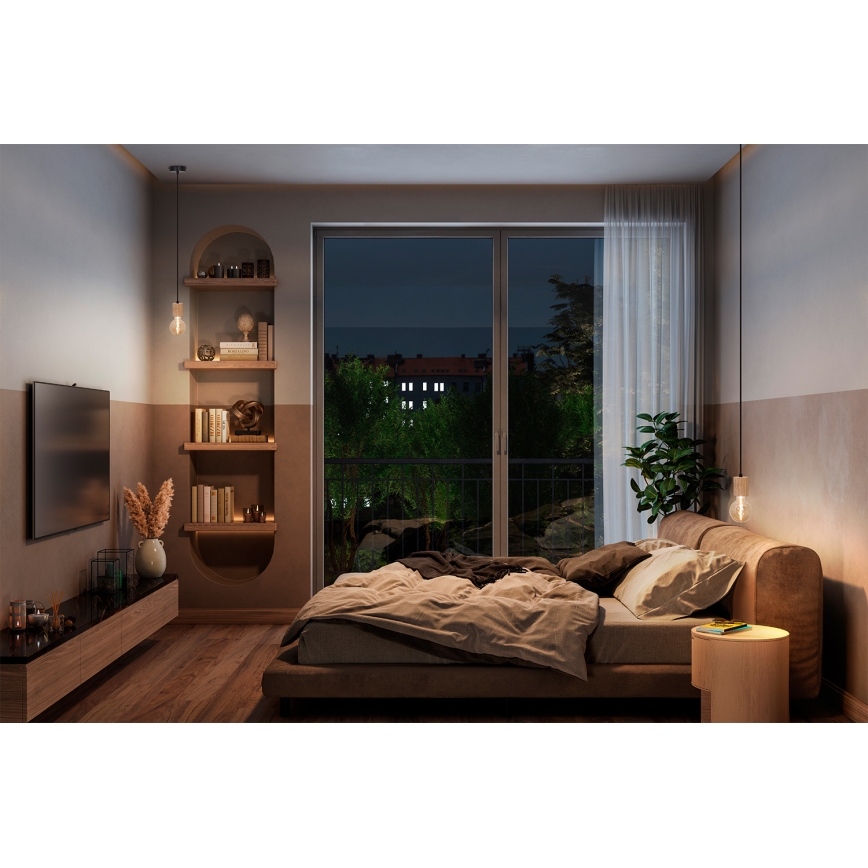 Osram - Napájací kábel PENDULUM CYLINDER 1xE27/15W/230V drevo