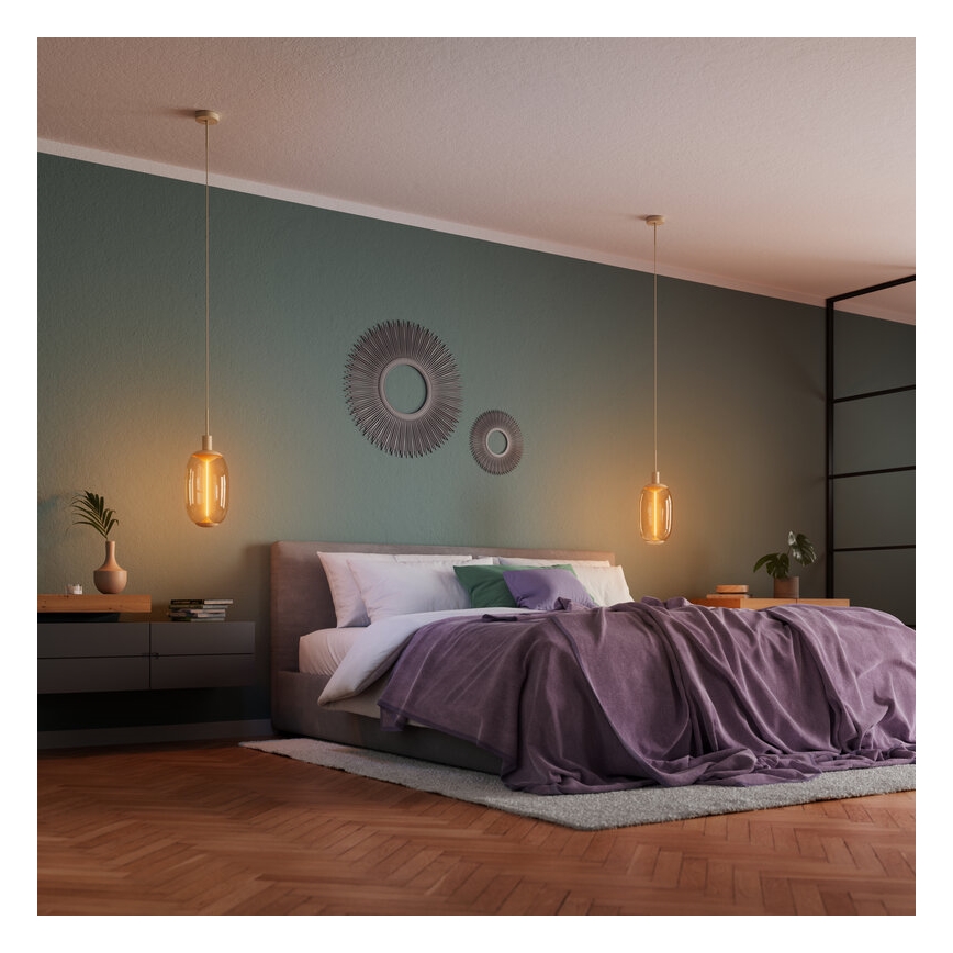 Osram - Napájací kábel PENDULUM NEEDLE 1xE27/15W/230V béžový