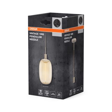 Osram - Napájací kábel PENDULUM NEEDLE 1xE27/15W/230V béžový